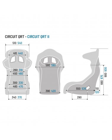 Sparco Circuit I/II QRT Fiberglass - Schalensitz - Schwarz 